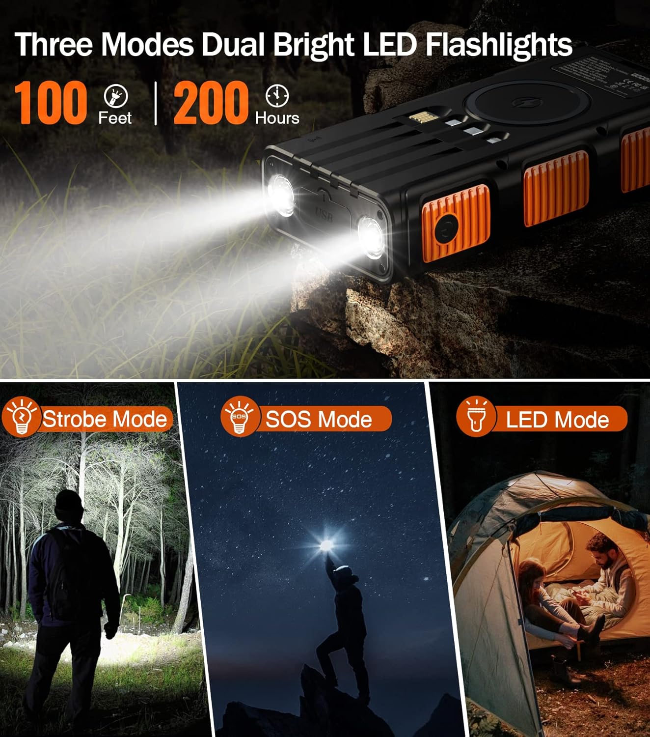 Hand-Crank Solar Power Bank